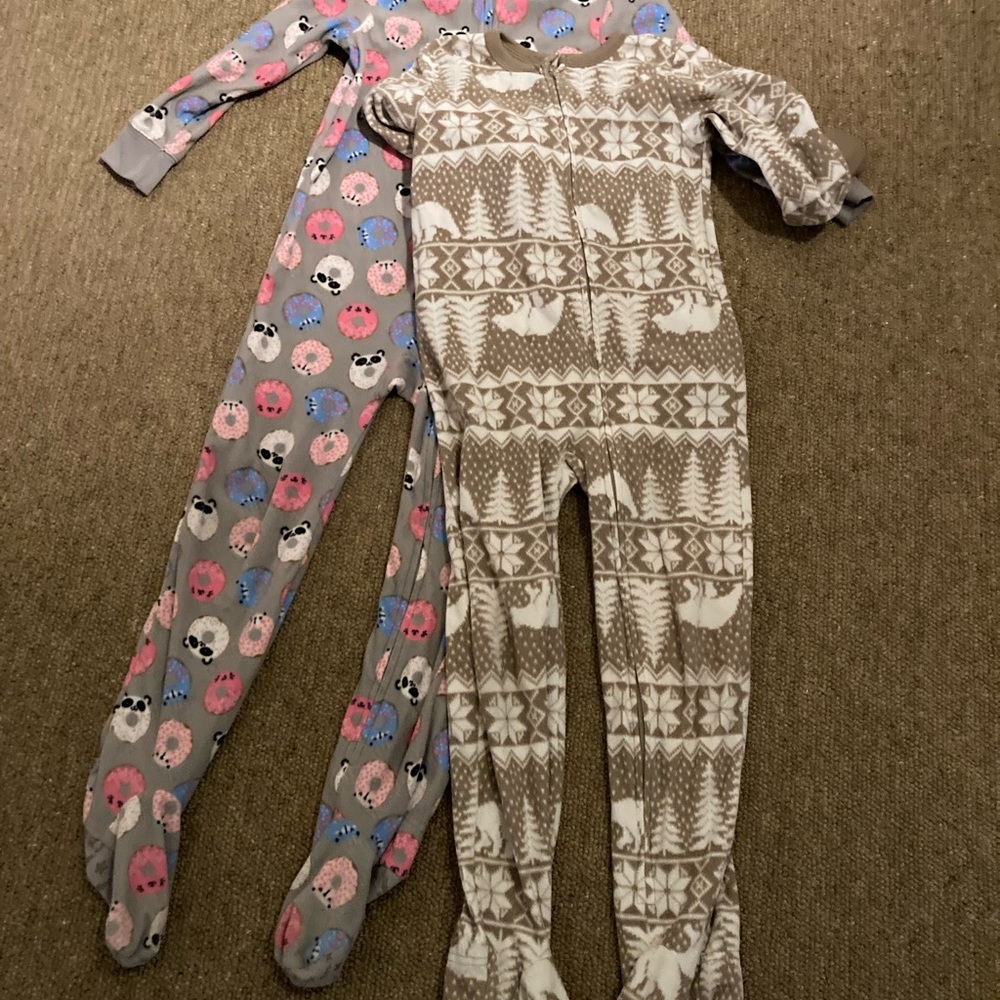 Fleece footed pajamas